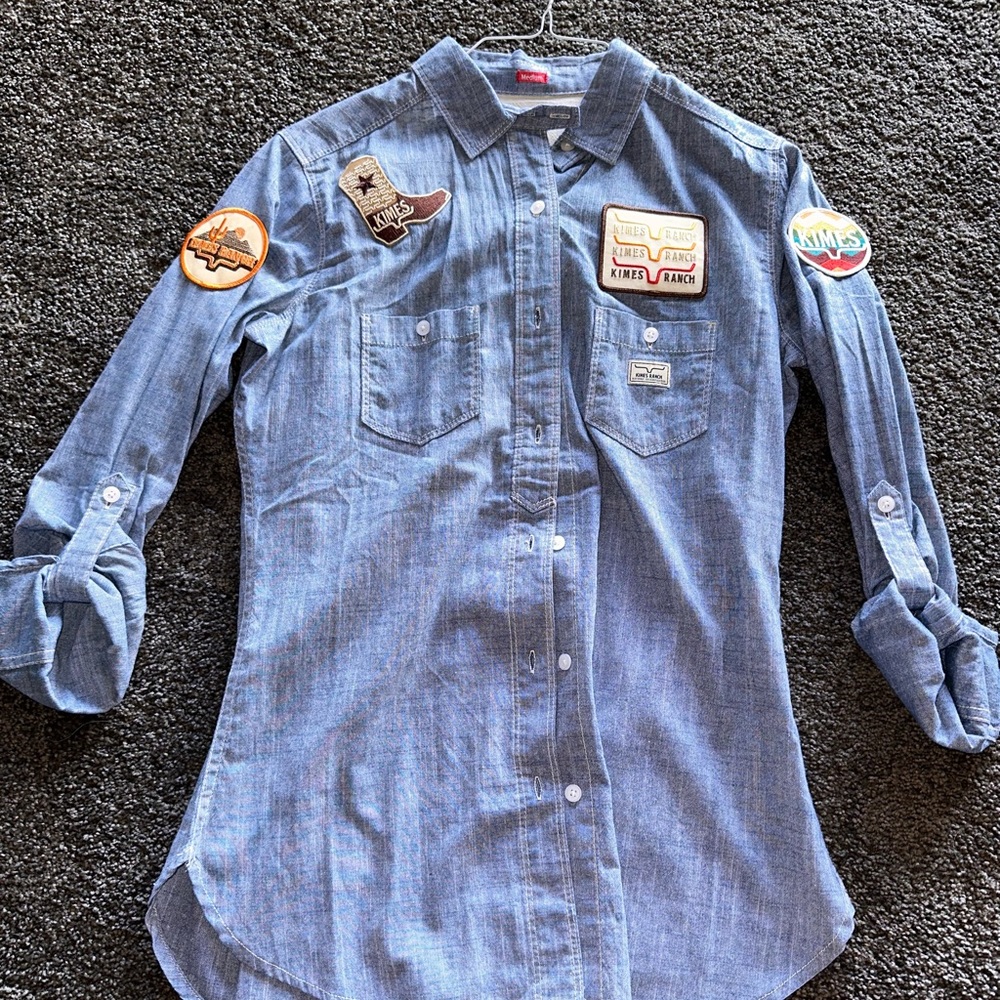 Custom Patch Kimes Ranch Long Sleeve Shirt